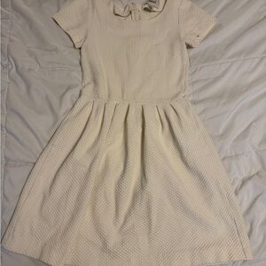 Ganni Ivory Textured Fabric